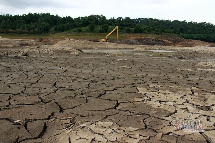 Máy xúc đào kênh dẫn nước