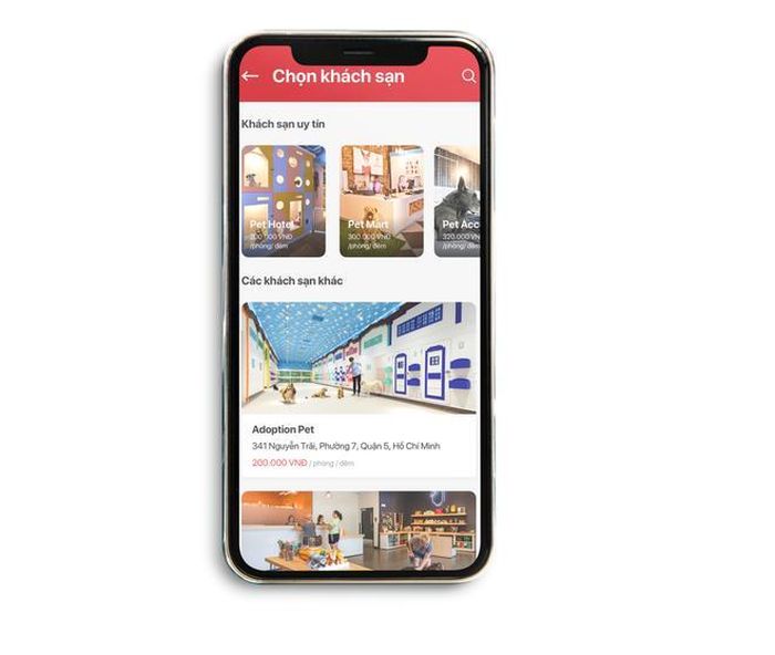  Các dịch vụ booking phòng khám, spa, khách sạn trên ứng dụng. 