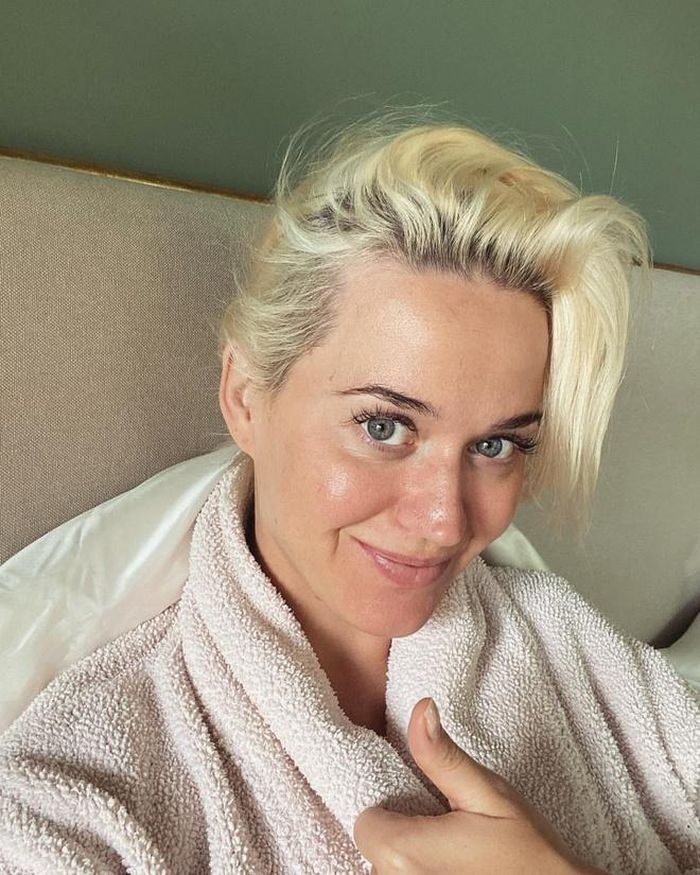 Katy Perry sở hữu gương mặt mịn màng trong thời gian thai kỳ. Ảnh: @katyperry.