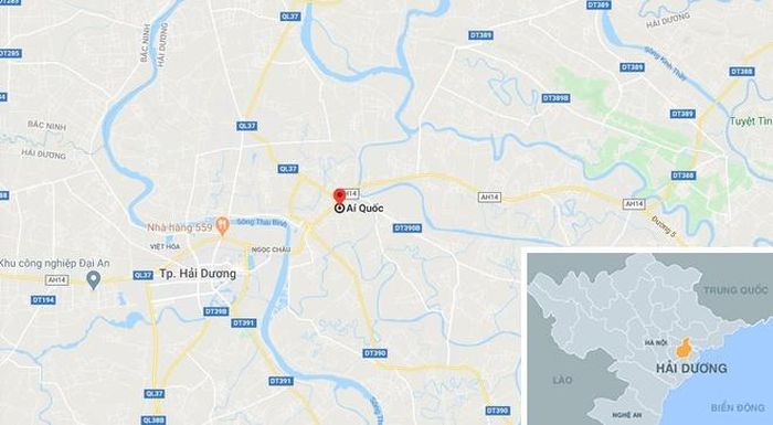  Phường Ái Quốc - TP Hải Dương, nơi xảy ra tai nạn. Ảnh: Google Maps. 