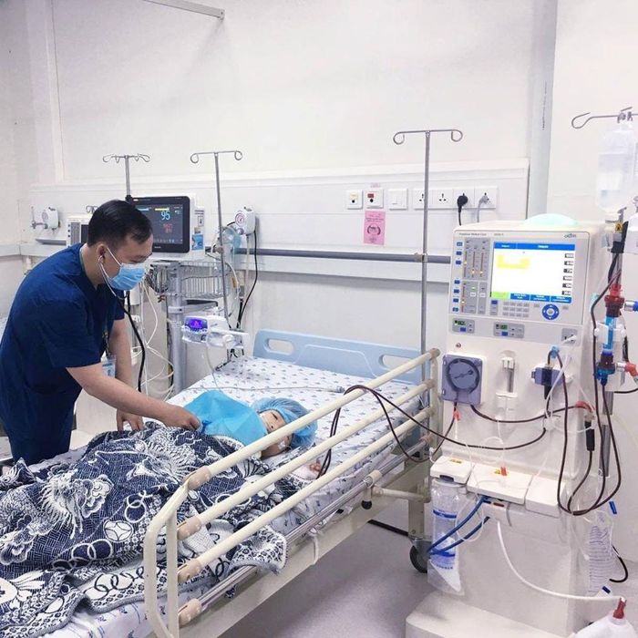 Chức năng thận của bệnh nhi đã cải thiện đáng kể (ảnh: BVCC)