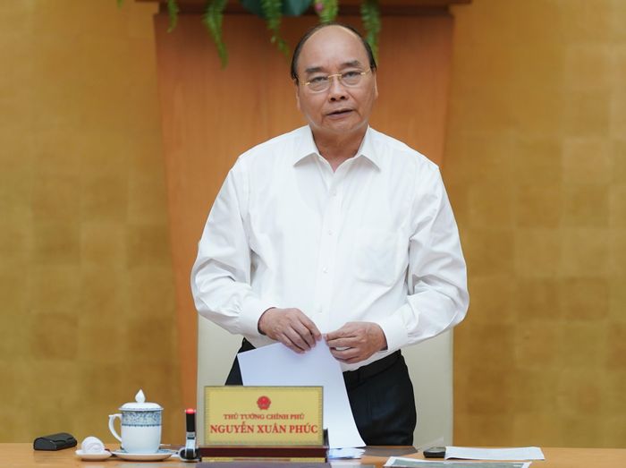 Thủ tướng Nguyễn Xuân Phúc: Trong bối cảnh khó khăn, càng quyết tâm cao hơn, phát huy tinh thần tiến công, giữ nhịp độ tăng trưởng cần thiết. Ảnh: VGP/Quang Hiếu