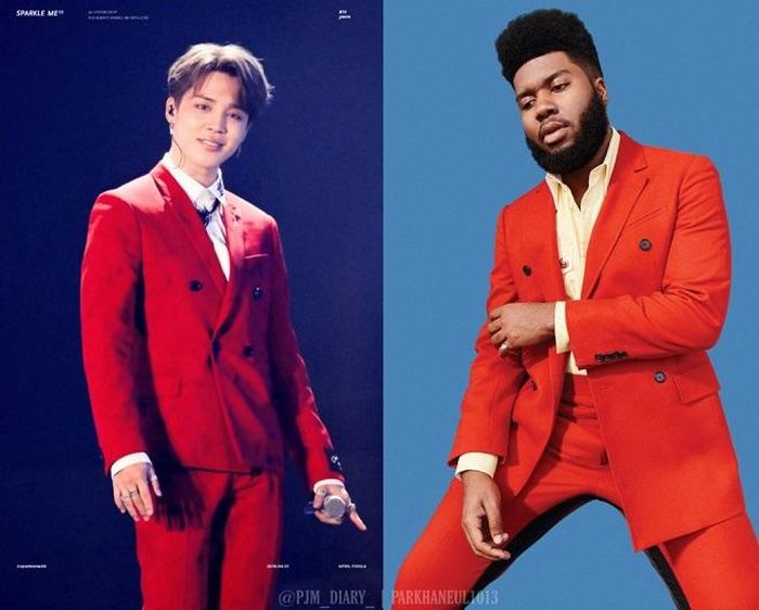 Khalid (phải) và Jimin