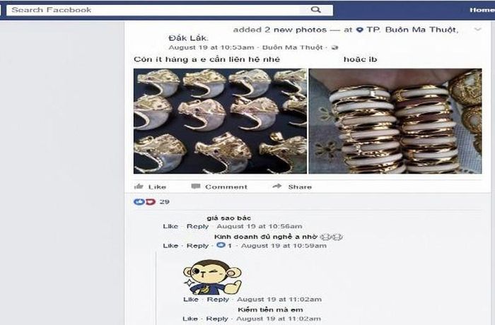 Các sản phẩm từ hổ rao bán trái phép trên mạng xã hội