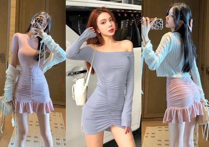 Sinh ra là dành cho những cô nàng mê mẩn phong cách quyến rũ, đầm rút dây có thể giúp khoe khéo vòng eo nuột nà.
