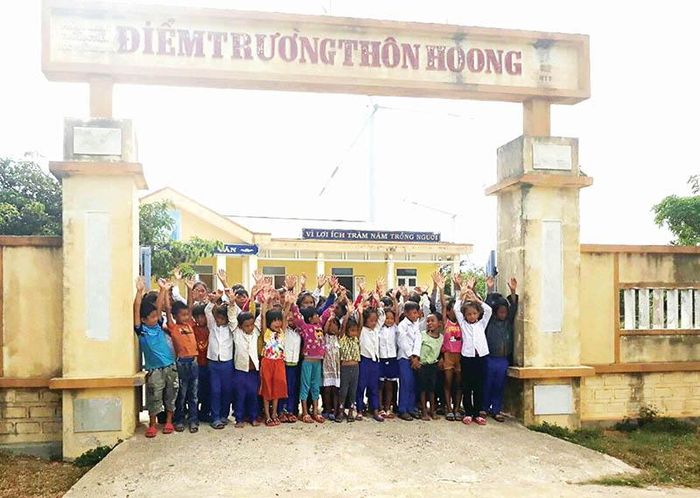 Điểm trường thôn Hoong của Trường TH&THCS Hướng Linh. Ảnh: Tú Linh
