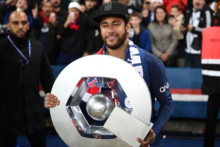  Ở khía cạnh danh hiệu, Neymar giành 3 chức vô địch Ligue 1, 2 danh hiệu Coupe de France, 1 Ligue Coupe và Siêu cúp Pháp. Ảnh: Getty. 