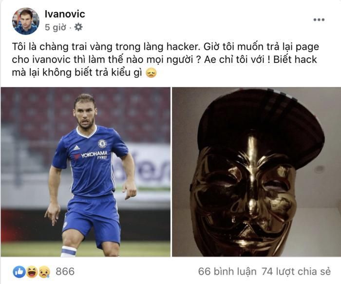 Kẻ chiếm giữ fanpage của Ivanovic từng tự nhận mình là "chàng trai vàng trong làng hacker".