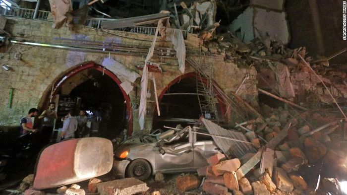  Đường phố Beirut sau vụ nổ. Ảnh: Getty Images.