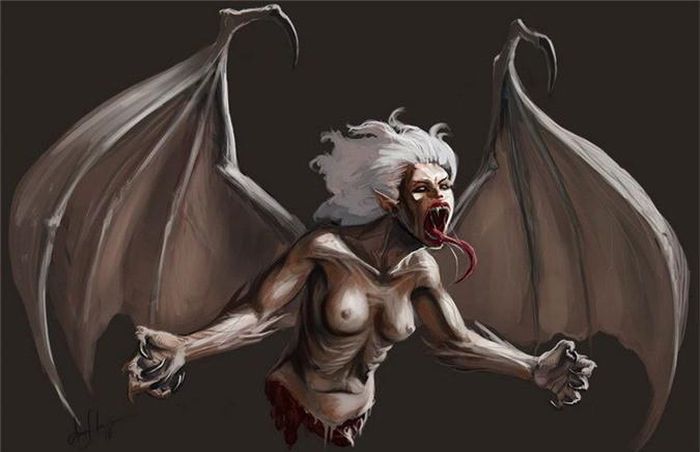 8. Ma Manananggal: Tương tự như ma cà rồng phương Tây, ma Manananggal ở Philippines cũng săn người hút máu, nhất là các phụ nữ đang ngủ nhưng hình dáng khá dị dạng: gương mặt như con người, có đôi cánh dơi rất rộng và cơ thể bị cắt rời làm đôi.