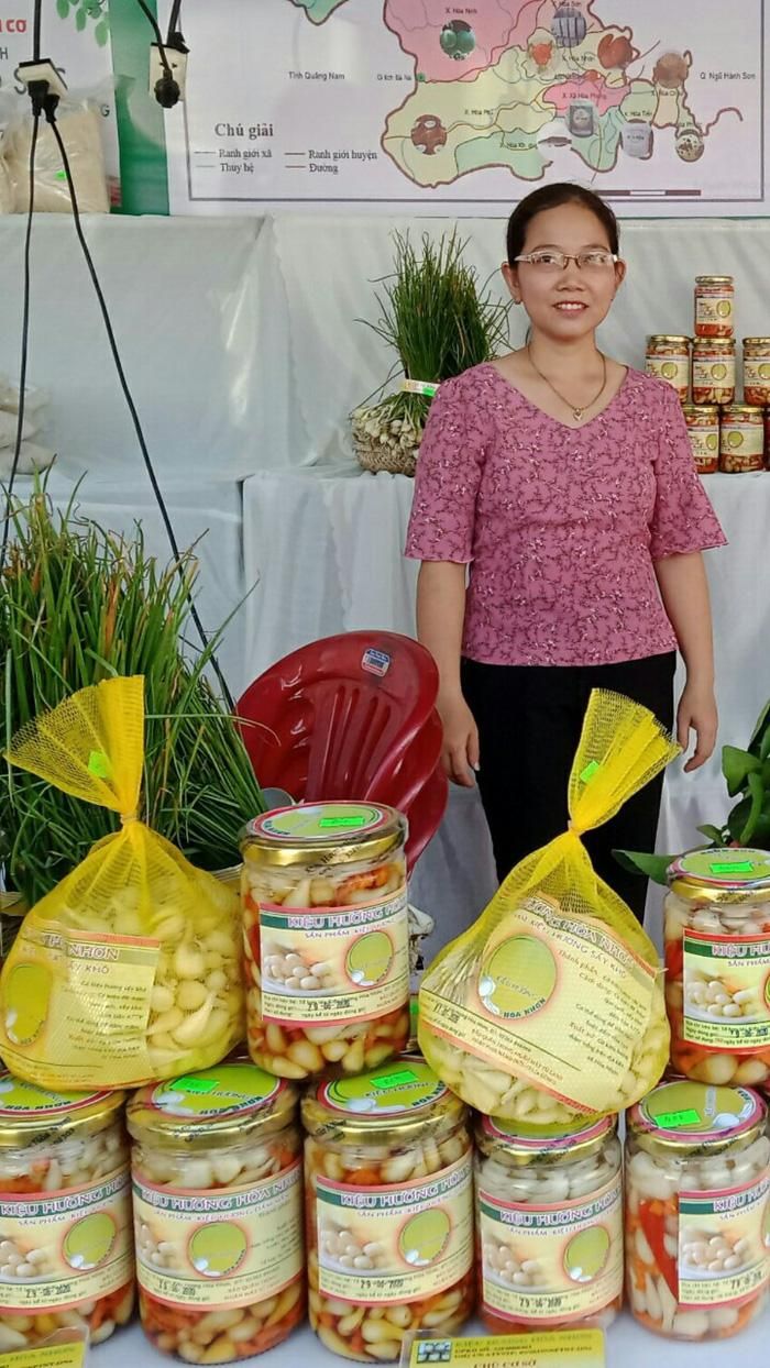 Chị thấy rất may mắn khi được gắn bó với nghề trồng và bán kiệu truyền thống từ thời ông bà để lại