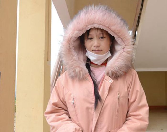 Thí sinh Lồ Thị Pàn sau khi hoàn thành môn Ngữ văn.