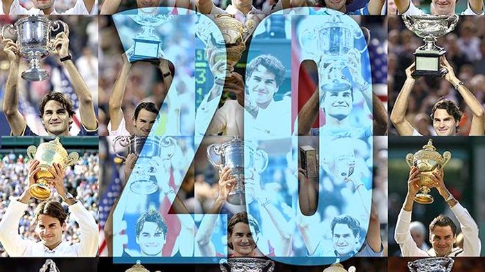 Federer đang giữ kỷ lục 20 Grand Slam