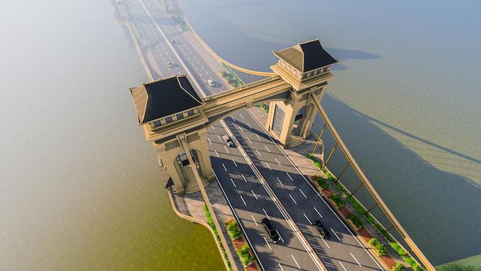  Cầu Trần Hưng Đạo phương án 2. (Ảnh: TEDI)