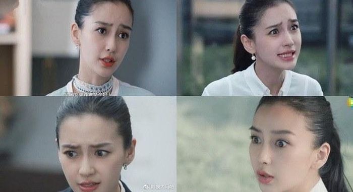 Dù đau khổ, bất ngờ hay vui sướng, cô cũng chỉ có một cách diễn là trợn to đôi mắt lên.