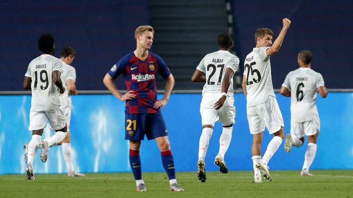 Với chiến thắng này, Bayern sẽ gặp Lyon hoặc Man City ở bán kết. Cặp đấu này sẽ được diễn ra lúc 2h ngày 16/8 (giờ Hà Nội). Trong khi đó, Barca trắng tay ở mùa giải này. 