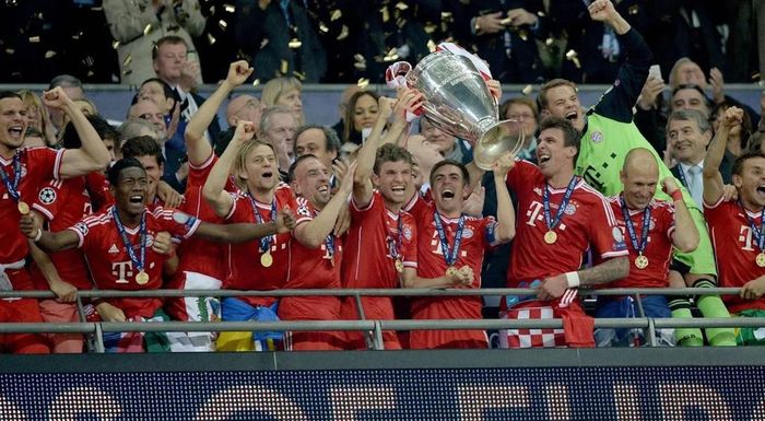  Trong trận chung kết, Bayern lên ngôi vô địch sau khi đánh bại Dortmund với tỷ số 2-1. Mario Mandzukic và Arjen Robben là những người lập công cho "Hùm xám". 