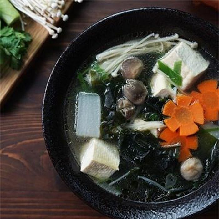 Canh đậu phụ rong biển