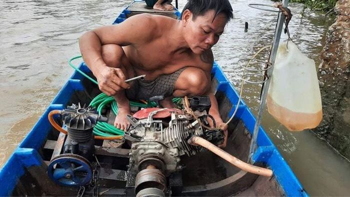 Chuẩn bị một ca lặn.