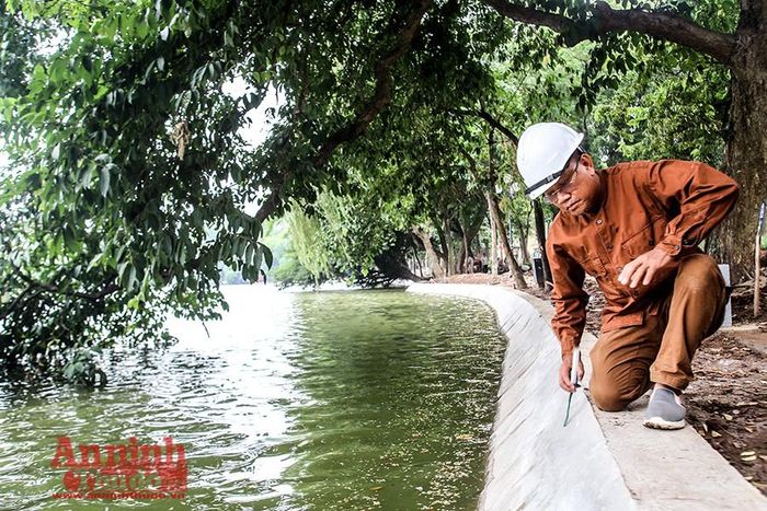Đơn vị thi công kiểm tra kỹ lượng từng đoạn kè