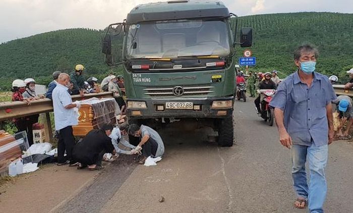 Hiện trường vụ tai nạn. Ảnh: K.P.