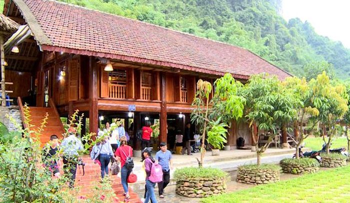 Homestay thôn Nặm Đíp được xã Lăng Can (Lâm Bình) lựa chọn là sản phẩm OCOP. Ảnh: K.T