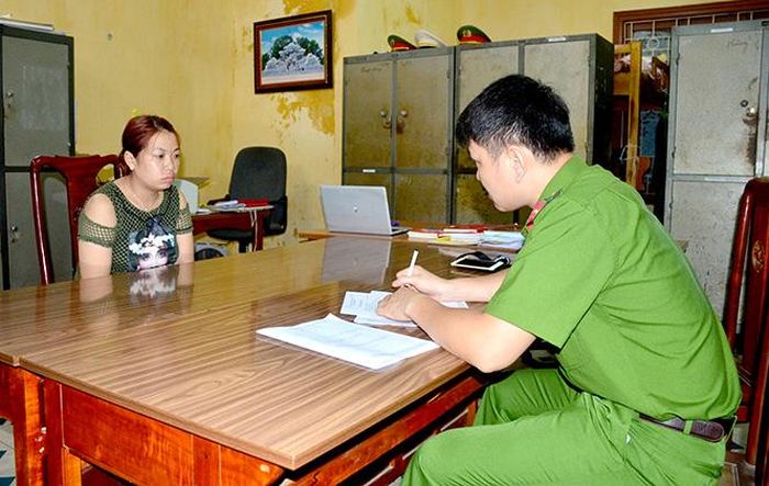 Nguyễn Thị Thu tại cơ quan điều tra