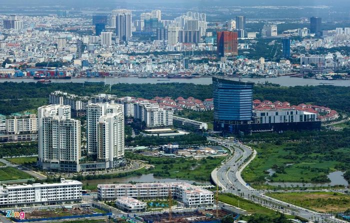  Khu đô thị Thủ Thiêm của thành phố Thủ Đức sẽ được xây dựng trở thành trung tâm tài chính khu vực và quốc tế. Ảnh: Quỳnh Danh. 