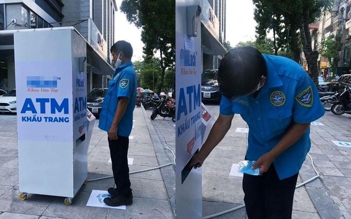 Nếu ai cần có thể đến "ATM khẩu trang" để nhận miễn phí.