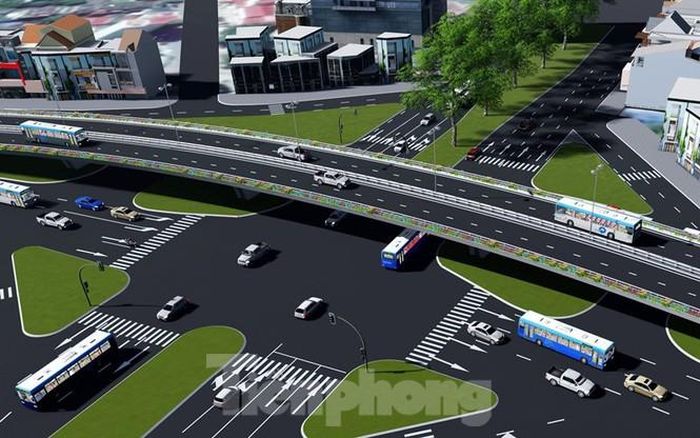 Theo thiết kế cầu có chiều dài 250,7 mét, rộng 18 mét được phân chia thành 4 làn xe ô tô, dải phân cách giữa và gờ lan can 2 bên.