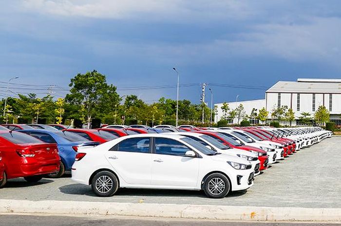 XeKia Soluto sản xuất tại nhà máy THACO Kia thuộc KCN Thaco Chu Lai (Quảng Nam).