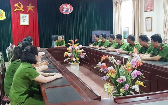 Một buổi họp án của Phòng CSĐT tội phạm về ma túy Công an tỉnh Lào Cai.