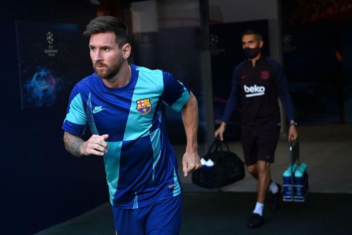 Messi được cho là không còn muốn gắn bó với Barca. Ảnh: Getty.