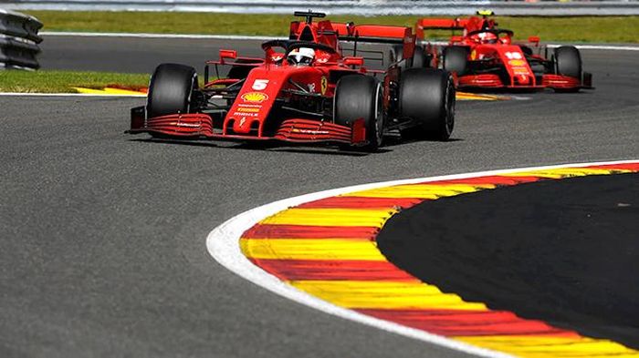 Hai tay đua Ferrari có một chặng GP Bỉ đáng quên khi không thể giành bất cứ điểm số nào
