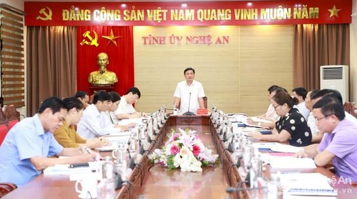 Quang cảnh cuộc làm việc. Ảnh: Thành Duy