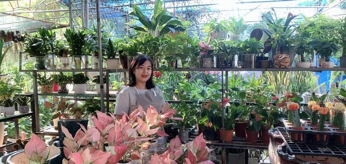 Có tuổi thơ bên những cây cảnh nghệ thuật, nên Phúc My đã có niềm đam mê với cây cảnh