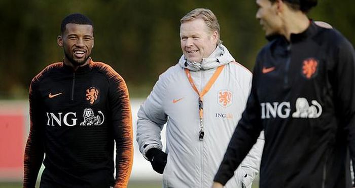 Wijnaldum là học trò yêu thích của HLV Koeman tại tuyển Hà Lan