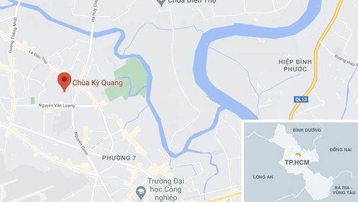  Chùa Kỳ Quang 2, quận Gò Vấp. Ảnh: Google Maps. 