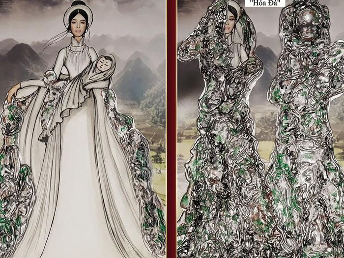 Trong khi đó, cũng lọt top 9, “Tô thị” của Phạm Phước Điền lấy ý tưởng từ câu chuyện nàng Tô Thị hóa đá chờ chồng in sâu trong tâm thức người Việt suốt bao thế hệ. Điểm nhấn của bài thi này chính là phần “hóa đá” sẽ tạo hiệu ứng trên sân khấu khi trình diễn.