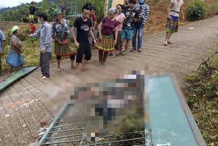 Hiện trường nơi xảy ra vụ việc thương tâm. Ảnh:VM