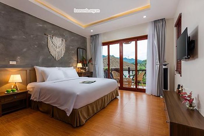 Bên trong một căn Bungalow tiện nghi sang trọng.