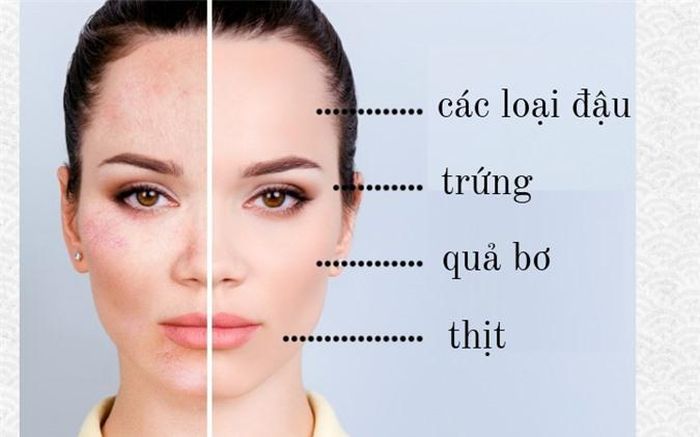 Da khô: Khi bạn thiếu cholesterol và dư thừa vitamin E trong cơ thể, da bạn sẽ bị khô. Do đó, hãy tăng axit béo không bão hòa trong chế độ ăn uống. Bạn có thể thêm đậu, trứng, đậu nành, bơ, đậu phộng và các loại hạt khác vào thực đơn của mình.