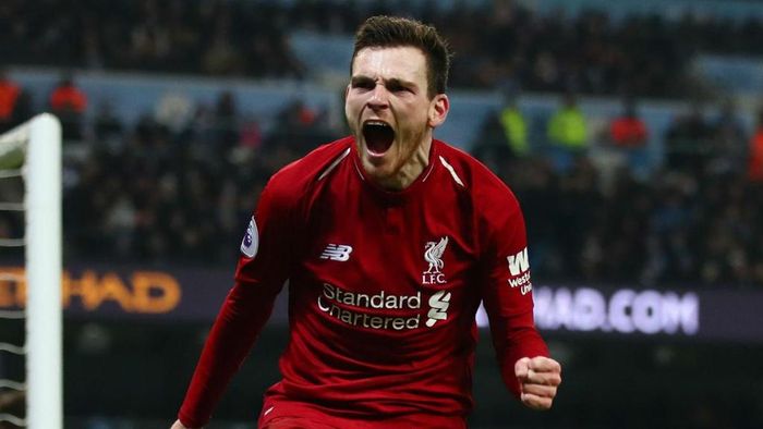  Andrew Robertson cùng với Alexander-Arnold hợp thành bộ đôi hậu vệ cánh gieo rắc nỗi khiếp đảm cho các đối thủ ở Premier League. Robertson có 12 kiến tạo sau 36 lần ra sân ở Premier League 2019/20. Ảnh: Getty.