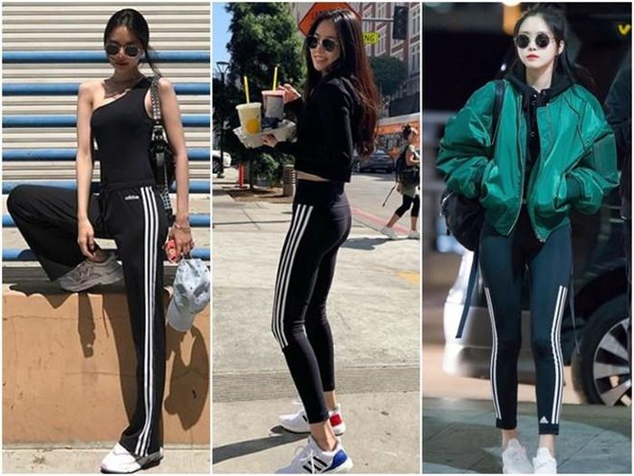 Riêng đôi chân thon thả của sao phim Lọ lem và bốn chàng hiệp sĩ thu hút người xem trong chiếc quần legging bó năng động ẢNH: INSTAGRAM NV
