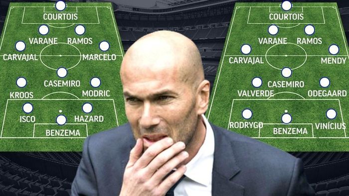  HLV Zinedine Zidane bắt buộc phải dùng những con người cũ ở mùa giải mới. Ảnh: Marca. 