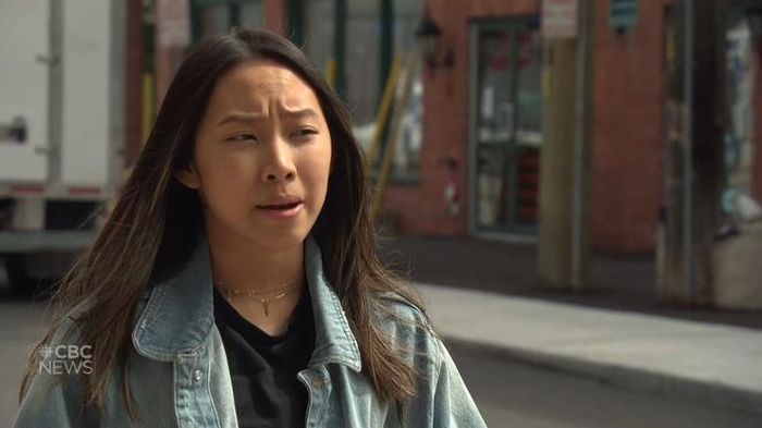 Cindy Tran trần thuật lại sự việc. Ảnh: CBC News.