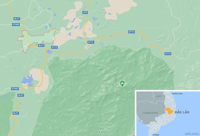  Xã Hòa Hiệp, nơi xảy ra vụ việc. Ảnh: Google Maps. 