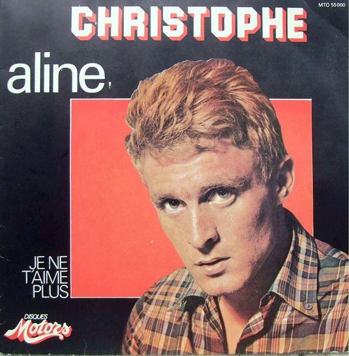 Christophe trên bìa đĩa đơn “Aline” năm 1965