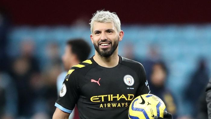  Các cầu thủ Man City từng ghi 27 cú hat-trick trong lịch sử Premier League. Sergio Aguero đang là cầu thủ ghi nhiều hat-trick nhất lịch sử giải đấu với 12 lần. Ảnh: Getty.