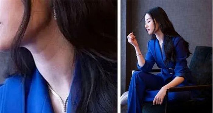 Netizen còn soi ra được chi tiết photoshop chưa kỹ càng, làm lộ dấu hiệu lão hóa tại vùng cổ với nhiều nếp nhăn.